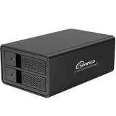 Sonnics 2 Bay USB 3.0 to SATA 3.5" External Hard Drive Enclosure Supports up to 32TB